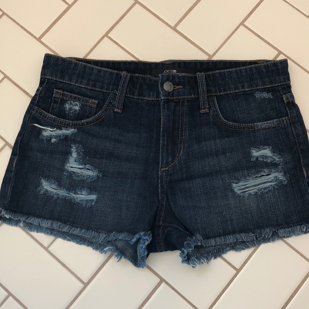 Joes jean shorts dark wash